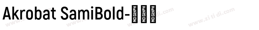 Akrobat SamiBold字体转换